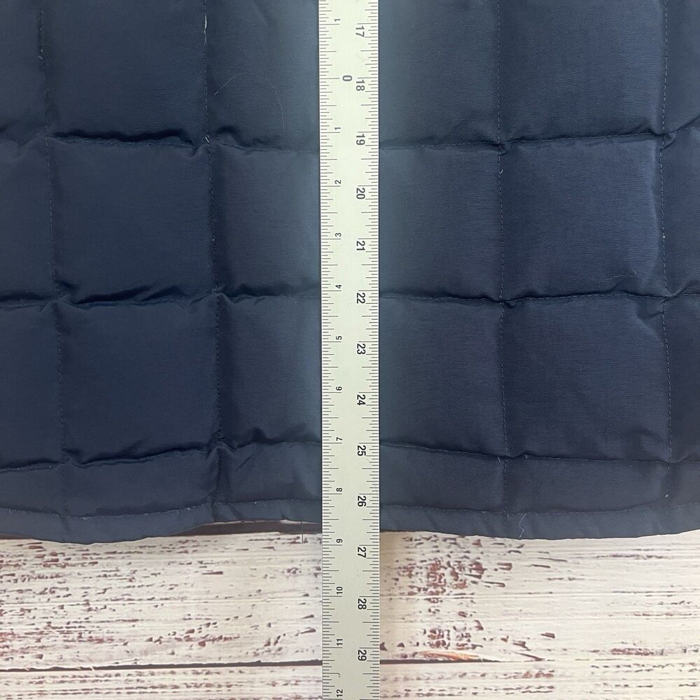 Marine Layer Vest Mens Small Navy Colorblock Blue Green Duck Down Puffer Outdoor - Picture 7 of 8